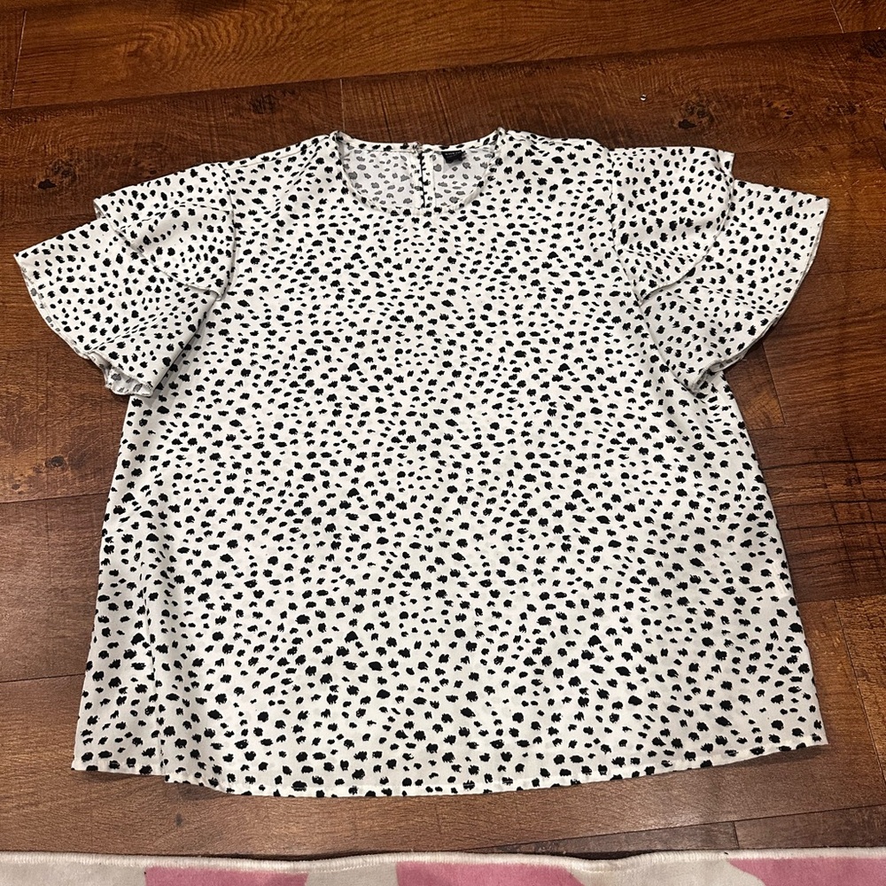 Black and White Animal Print Shirt